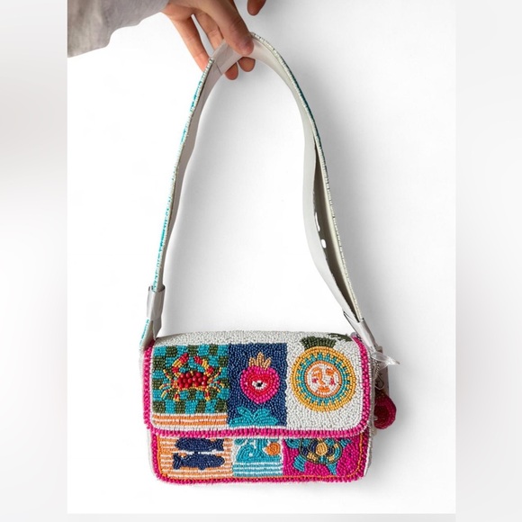T.J.Maxx Handbags - Viral Made in India Coastal Crab Sacred Heart Eye
Beaded Shoulder Bag